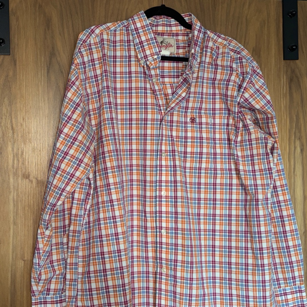 Wrangler Plaid Button Down